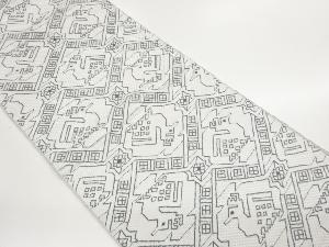 有栖川模様織出し名古屋帯（269センチ）